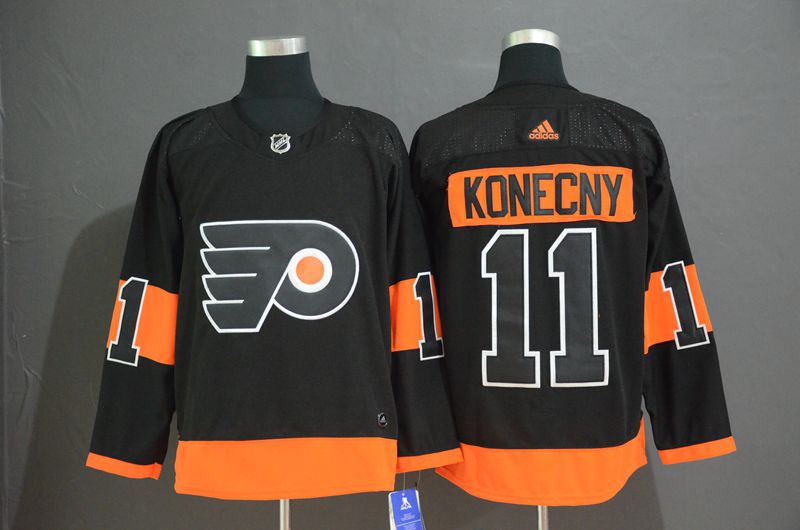 Men Philadelphia Flyers 11 Konecny Black Adidas Third Edition Adult NHL Jersey